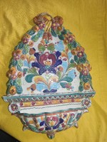 Old large porcelain holy water container