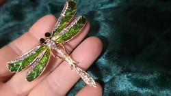 6.5 X 5.5 cm dragonfly-shaped brooch / trinket.