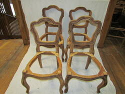 Antik Bieder szék 4db (csiszolt)