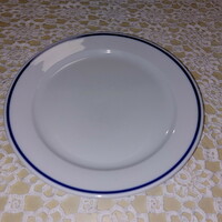 Alföldi porcelain, flat plate with blue stripes