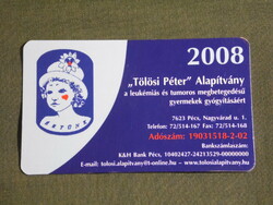 Card calendar, Péter Tölösi foundation for children, graphic artist, Pécs, 2008, (6)