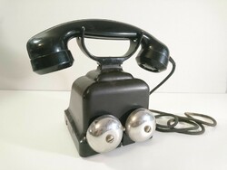 Régi Svájci tárcsás telefon külső csengőkkel az 1950-es évekből. Kérem olvassa el a leírást!