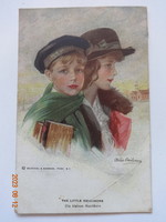 Old, antique greeting card, 