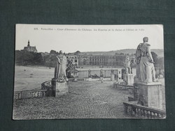Képeslap, Postcard,Francia, Versailles Cour d'honneur, kastély, királynő istálló,városháza,díszudvar