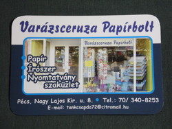 Card calendar, magic pencil paper stationery print shop, Pécs, 2008, (6)