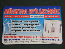 Kártyanaptár, Tóth Zoltán műanyag nyílászárok, Berettyóújfalu, 2008, (6)