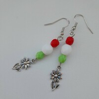 National color earrings - flower