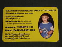 Card calendar, association supporting children with diabetes, Székesfehérvár, 2008, (6)