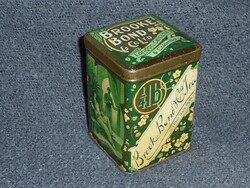 Antique English tea box tea holder tin box brooke bond ltd london 1/4 pound tea herb wonderful metal box