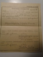 ZA490.39  - Kubala László szüleinek egyik irata  1968 Budapest -Kubala  Pálné - Kéményseprő Vállalat