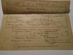 Za490.51 - One of the documents of László Kubala's mother 1949 Budapest - Pálné Kubala - Pesterzsébet