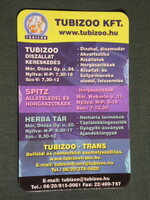 Card calendar, tubizoo ornamental fish, ornamental bird pet store, Moorish, 2008, (6)