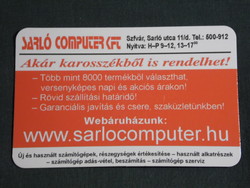 Card calendar, sickle computer store, service, Székesfehérvár, 2008, (6)
