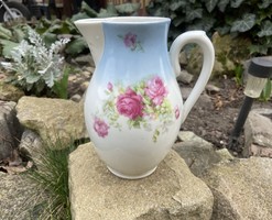 Antique Oepiag Royal Rose-Decorated Pitcher