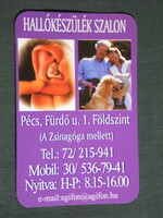 Card calendar, hearing aid salon, Pécs, 2008, (6)