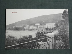 Képeslap, Postcard, Horvátország,Abbazia, látkép részlet