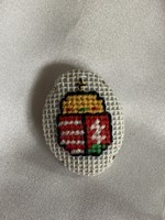 Coat-of-arms brooch/pin with pin holbelin insert