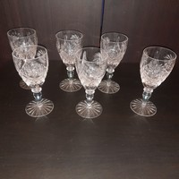 Liqueur crystal glass set 6 pcs