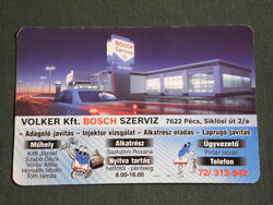 Card calendar, bosch auto parts store, service, Pécs, 2008, (6)