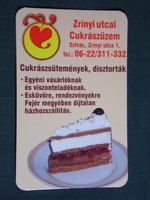 Kártyanaptár, Zrínyi utcai cukrászüzem, Székesfehérvár, 2008, (6)