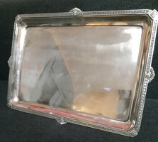 Wonderful antique silver tray, German, ca. 1890! 1028 Gr.
