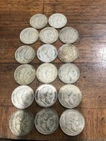 Kossuth silver 5 forint coins