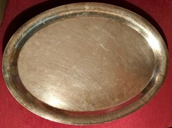 Silver-plated alpaca oval tray