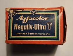 Agfacolor negative -ultra paper box with metal jar.