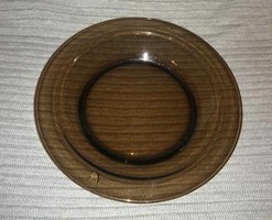 Retro üveg tál, kínáló átm. 27 cm (A9)