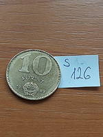 Hungarian People's Republic 10 forints 1989 aluminium-bronze s126