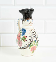 Old Hódmezővásárhely ceramic miska jug - pitcher, spout - hmv