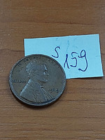 Usa 1 cent 1919 corn penny, lincoln, bronze s159