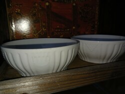 2 small old porcelain bowls