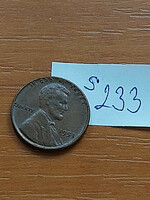 Usa 1 cent 1953 corn penny, lincoln, bronze s233