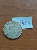 Yugoslavia 5 dinars 1983 nickel-brass s423