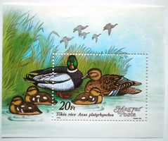 B199 / 1988 block of ducks postal clear