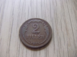 2 Filér 1928 Hungary