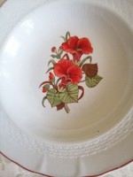 Virágos  tányér retro gyönyörű