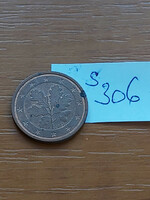 Germany 2 euro cent 2003 / f, oak leaves, steel with copper coating s306