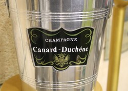 Canard-duchêne champagne vintage champagne ice bucket from the 80s - French bar accessories