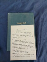 Gerő Csinády. Studies book. Thank you letter!