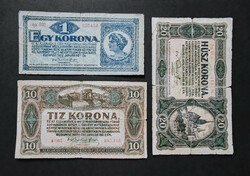 1 + 10 + 20 Korona 1920, VG-F+