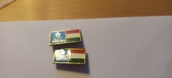 2 Pcs x. World Youth Meeting Berlin badge from 1973