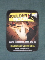 Kártyanaptár, kis méret, Boulder-K2 mászófal terem, Pécs,  2009, (6)