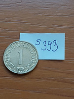 Yugoslavia 1 dinar 1983 nickel-brass s393