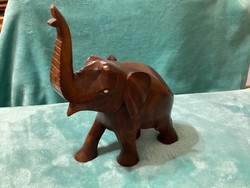 Solid wood elephant