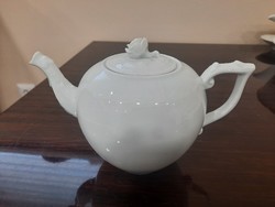 White Herend porcelain teapot, tea spout