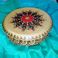 Hand-painted wooden box.