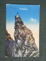 Képeslap, Postcard, Ausztria,Innsbuck Frau Hitt Spitze, hegycsúcs
