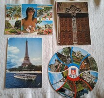 4 Postcards from France including 2 from Paris